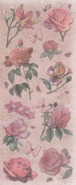 Stickers Flowers Pink tones