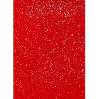 Glitter Felt 22.5x30cm Red Each