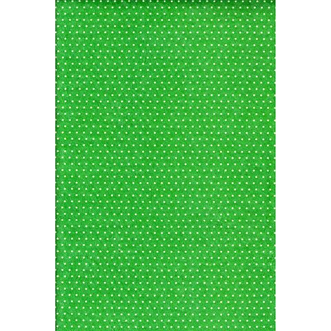 Printed Felt Green With White Dots Each