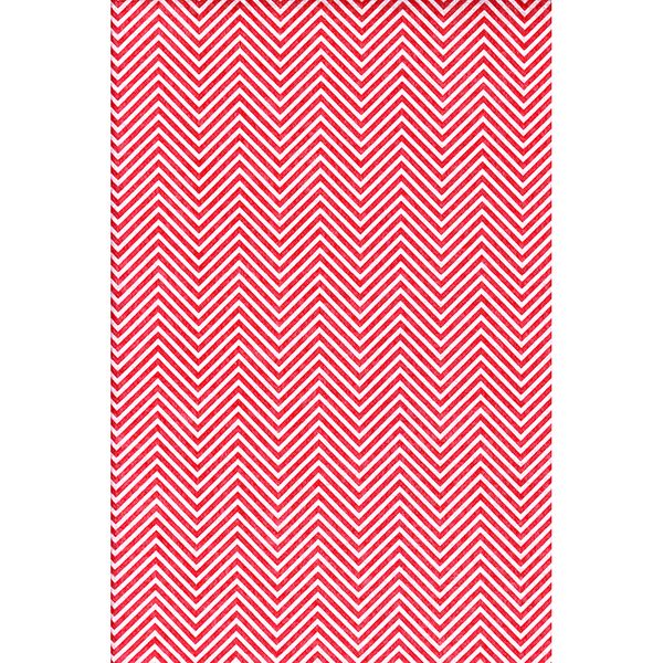 Printed Felt White With Red Chevron Each