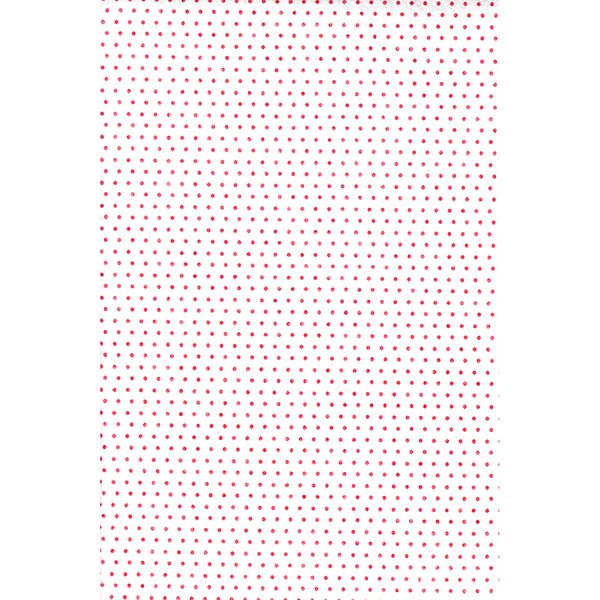 Printed Felt White With Red Dots Each