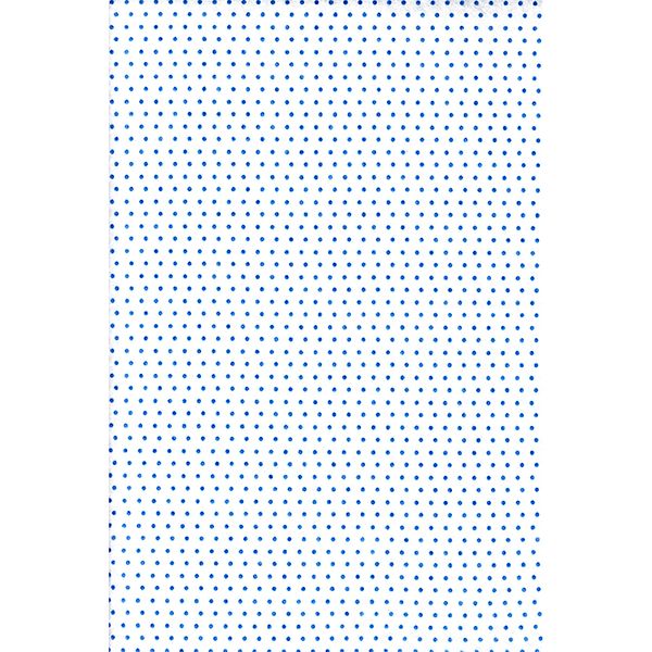 Printed Felt White With Blue Dots Each