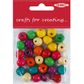 Wood Beads Round 12mm Assorted Pkt 30