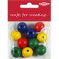 Wood Beads Round 20mm Assorted Pkt 10