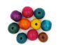 Wood Beads Round 20mm Assorted Pkt 10
