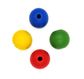 Wood Beads Round 30mm Assorted Pkt 4