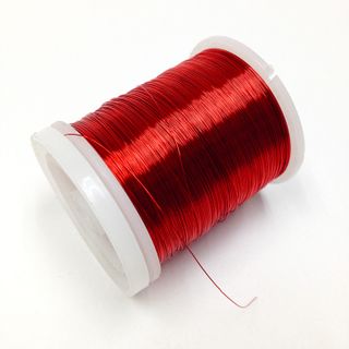 Beading Wire 24ga Red  18m