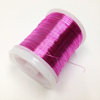 Beading Wire 24ga Pink 18m