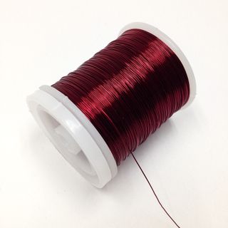 Beading Wire 26ga Burgundy 30m