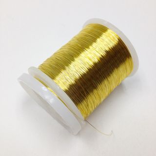 Beading Wire 28ga Gold 48m