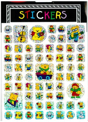 Stickers Teddy Bears Holographic