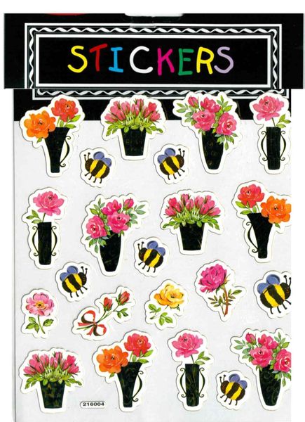 Stickers Flowers Vases