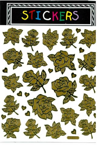 Stickers Roses Gold