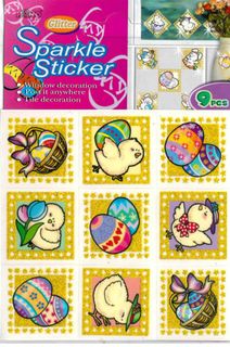 Stickers Easter Chick & Eggs