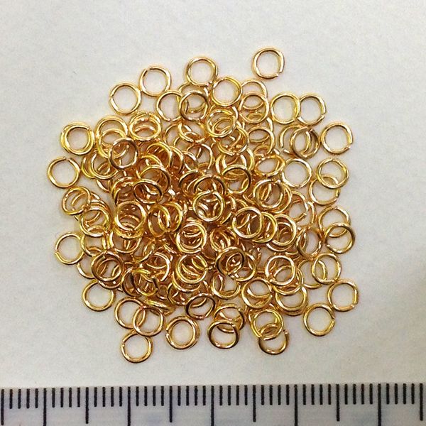 Jump Rings 4mm Gold 25 grams