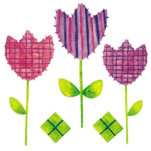 Dec/Transfers Abstract Flowers