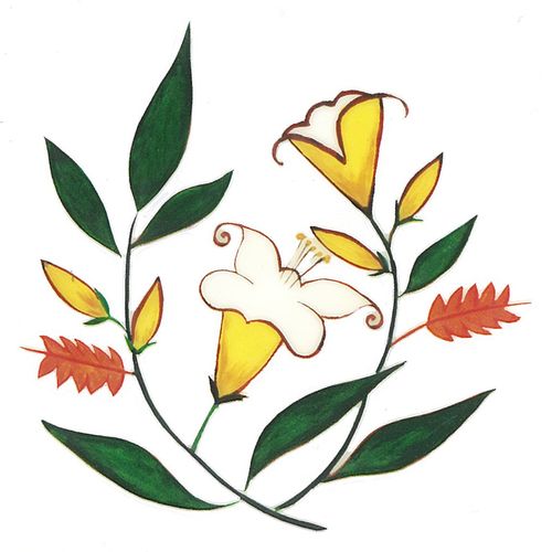 Dec/Transfers Yellow Floral