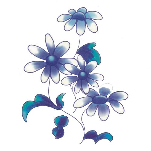 Dec/Transfers Blue Floral