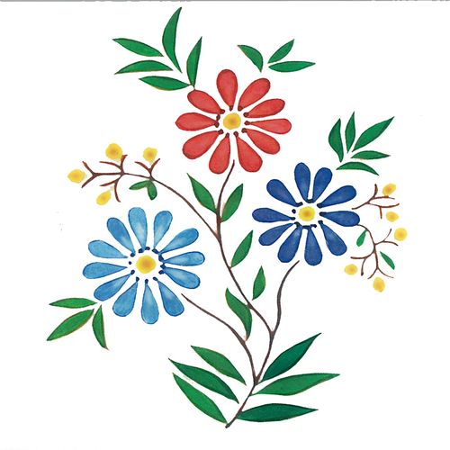 Dec/Transfers Multi Floral