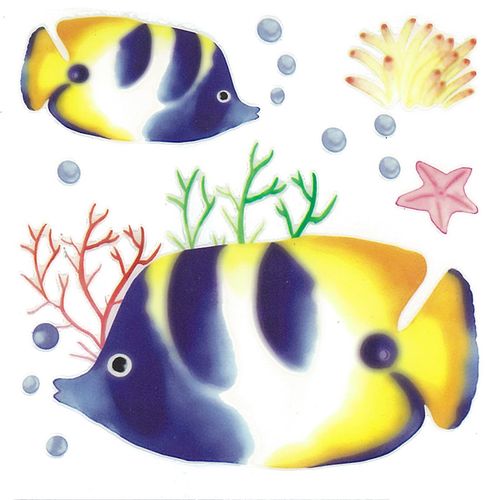 Dec/Transfers Blue/Yellow Fish