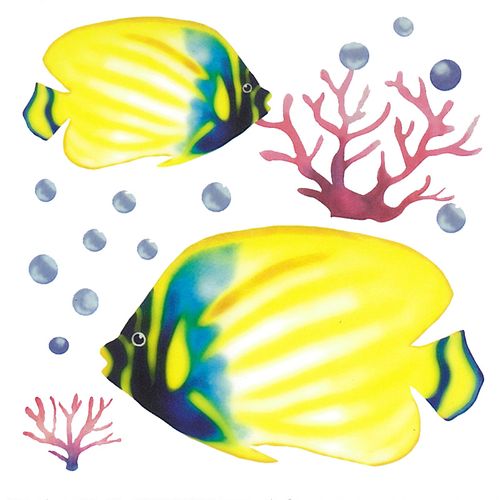 Dec/Transfers Blue/Yellow Fish