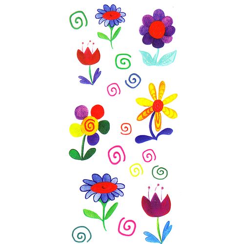 Dec/Transfers Small Flowers