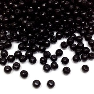 Pearl Beads 4mm Black 25g