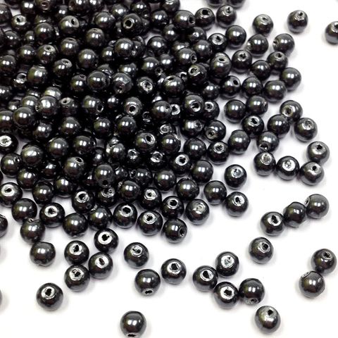 Pearl Beads 4mm Pewter 250g