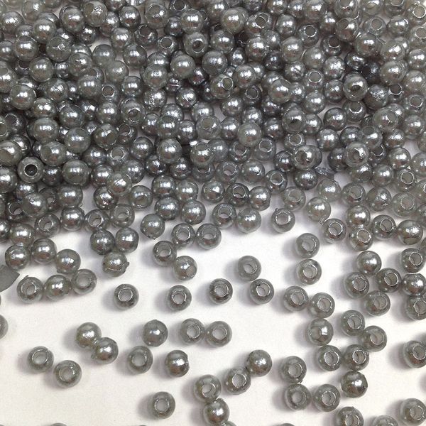 Pearl Beads 4mm Matte Silver 250g