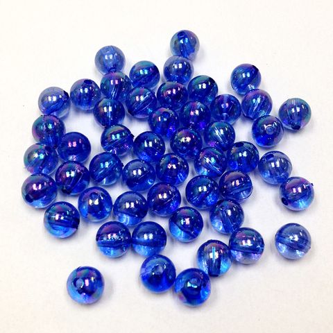 Pearl Beads 6mm Royal Blue AB 25g