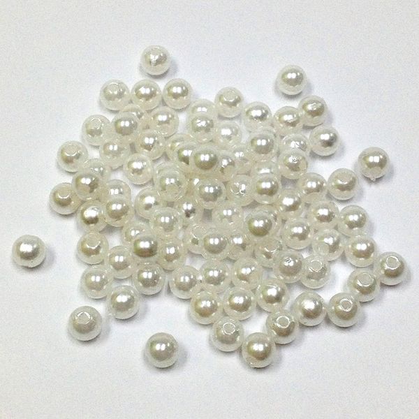 Pearl Beads 6mm White 25g