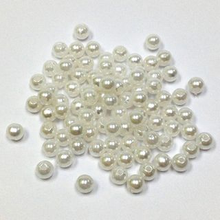 Pearl Beads 6mm White 25g