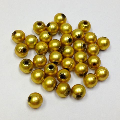 Pearl Beads 6mm Old Gold 25g