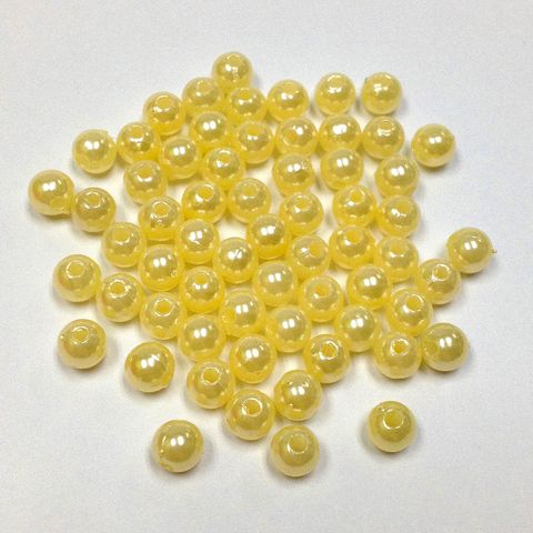 Pearl Beads 8mm Lemon 250g