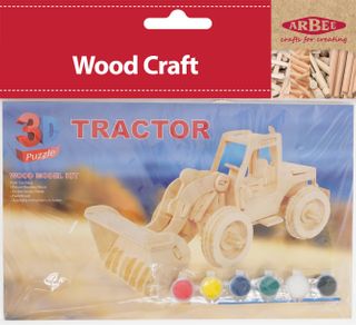 Wood 3D Puzzle Tractor