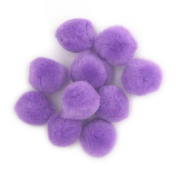 Pom Poms 13mm Mauve Pkt 100