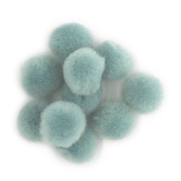Pom Poms 13mm Grey Pkt 100