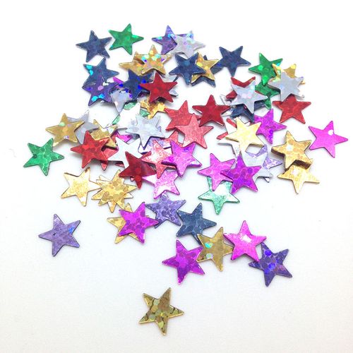 Scatters 17mm Stars Laser Assorted 500g