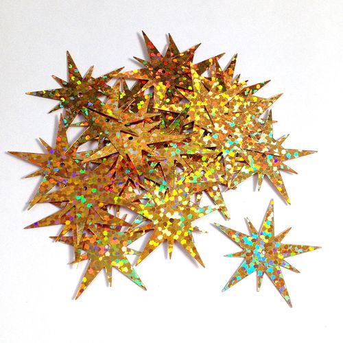 Scatters 25mm Starburst Laser Gold 500g