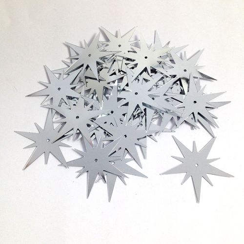 Scatters 25mm Starburst Silver 500g