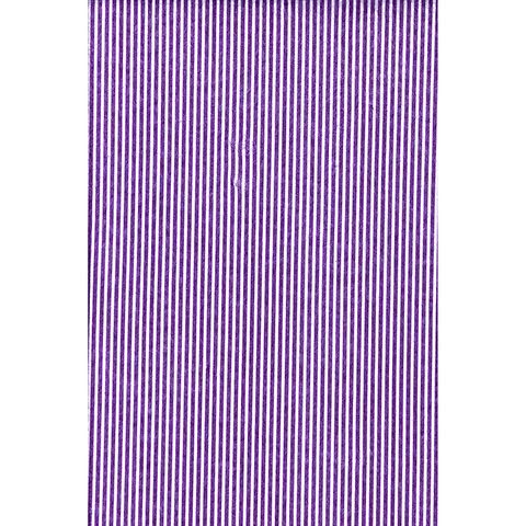 Printed Felt White With Purple Stripes