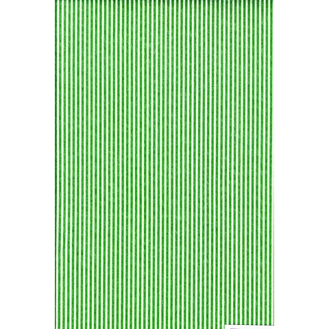 Printed Felt White With Green Stripes