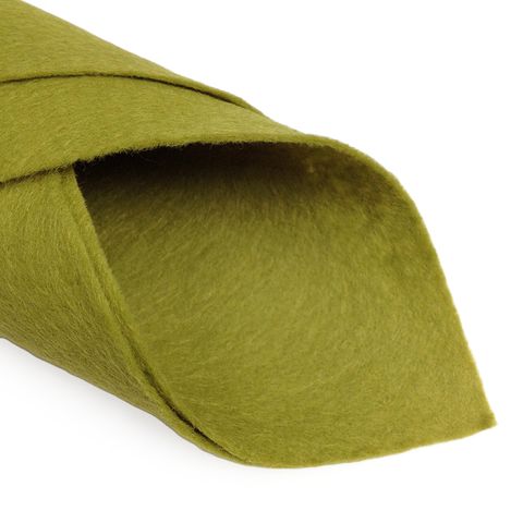 French Felt Wool/Visc 180cm Moss