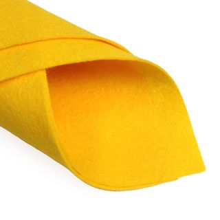 French Felt Wool/Visc 180cm Yellow