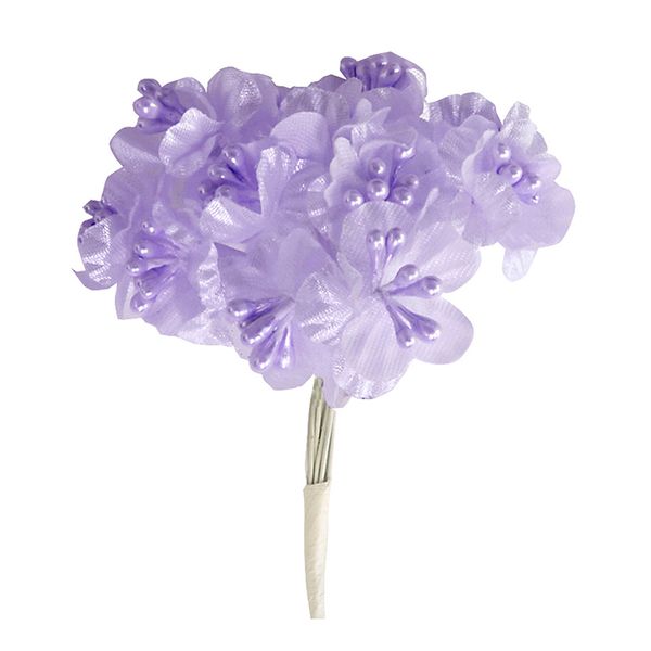 Flower Poly with Pearl Stamens Lavender