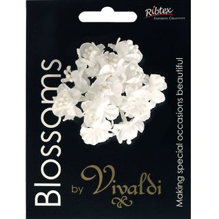 Flower Poly with Pearl Stamens White