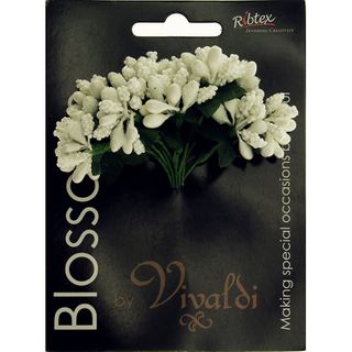 FLORAL SPRAY - WHITE BERRY W LEAF 1pc