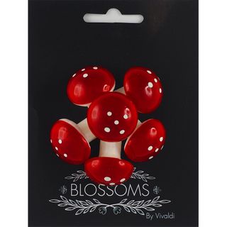 FOAM MUSHROOM RED-WHT 6pcs