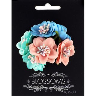 Flower With Pastel Stamen 6Pcs