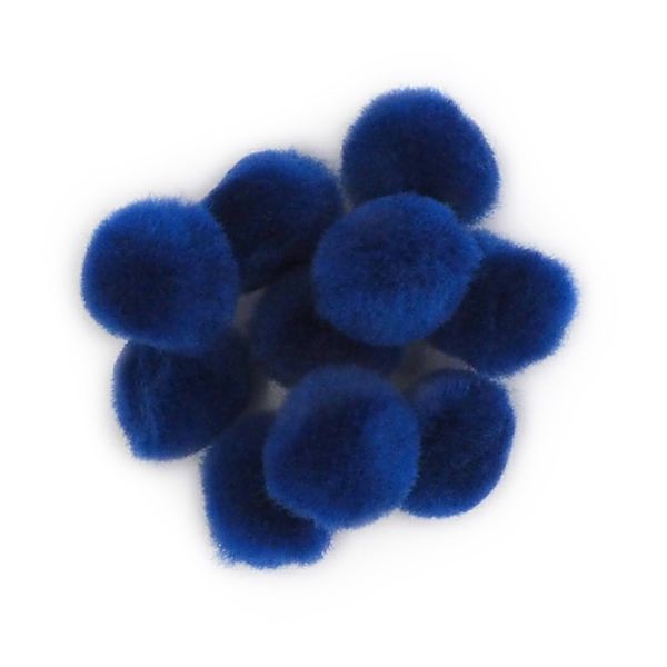 Pom Poms 13mm Royal Blue Pkt 100